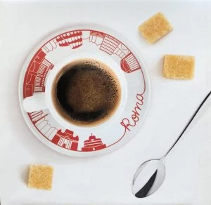 Bialetti Tazzine Moka Cups & Saucers 2 Set(Roma) - Image 2