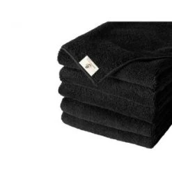 Pack Of 5 Black Microfibre Cloths