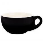 220ml Matt Black Cappuccino Cup Set Premier Tazze – Italian Range