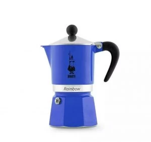 Bialetti Rainbow Coffee Maker Blue 3 Cup - Image 2