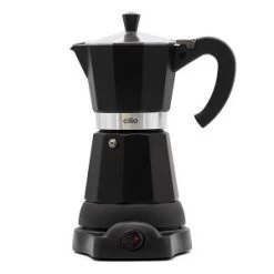 Cilio Electric Moka Coffee Maker Black