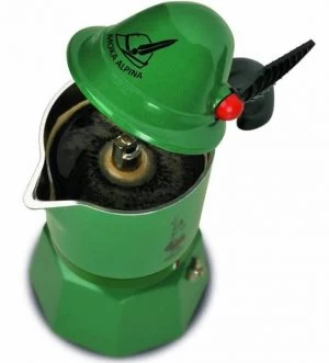 Sale! Bialetti Moka Alpina Stovetop 3 Cup Green - Image 5