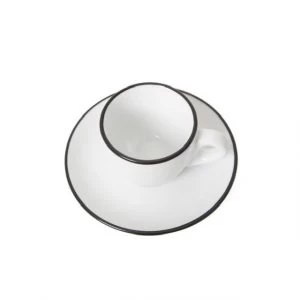 Ancap Palermo “Black Rim” (set 6) With Saucers - Image 2