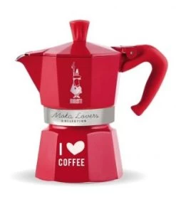 Bialetti Moka Express RED 3Cup-I Love Coffee