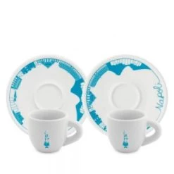 Bialetti Tazzine Moka Cups & Saucers 2 Set(Napoli)