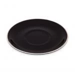 Black Cappuccino Saucer Set Premier Tazze – Italian Range