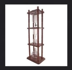 Tiamo 6-8 Cup (32oz) Cold Drip Coffee Maker, Brown Wood Frame