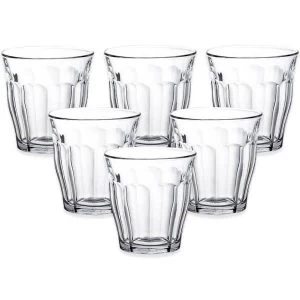 Duralex 90ml Picardie Glass Tumbler Set Of 6