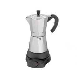 Cilio Electric Moka Coffee Maker Silver.