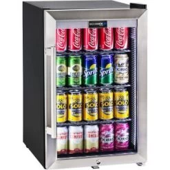 Schmick Tropical Triple Glazed Outdoor Glass Bar Fridge 70 Litre – Model HUS-SC70-SS