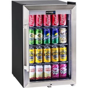 Schmick Tropical Triple Glazed Outdoor Glass Bar Fridge 70 Litre – Model HUS-SC70-SS
