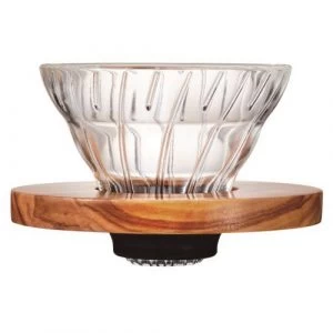 Hario V60 Glass Dripper 01 β Olive Wood