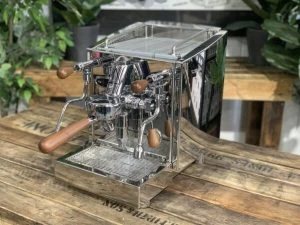 Izzo Vivi PID 1 Group Flick Taps Stainless With Timber Kit – New - Image 2