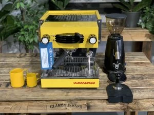 La Marzocco Linea Mini Yellow & Macap M2M Black Package – New - Image 2