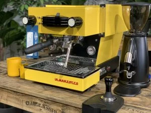 La Marzocco Linea Mini Yellow & Macap M2M Black Package – New - Image 4