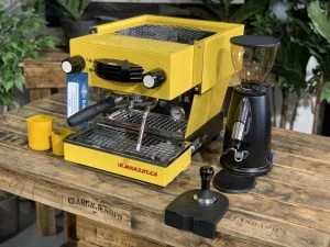 La Marzocco Linea Mini Yellow & Macap M2M Black Package – New - Image 5