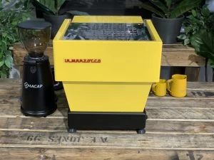La Marzocco Linea Mini Yellow & Macap M2M Black Package – New - Image 8