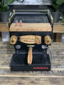 La Marzocco Linea Mini 1 Group New β Black W. Timber , Shot Timer & Rack