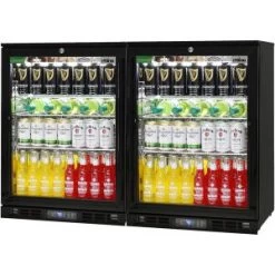 Rhino Alfresco Glass 2 Door Bar Fridge Combination Extremely Energy Efficient
