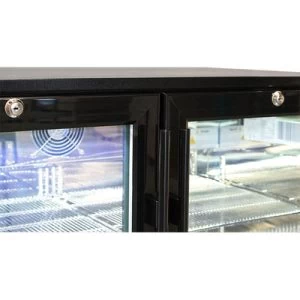 Rhino Night Club Commercial Multi Light Coloured Black 2 Door Bar Fridge – Model SG2H-NC - Image 4