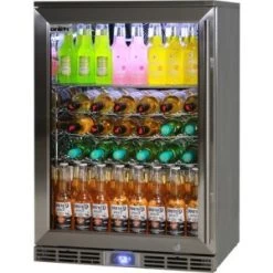 Rhino Alfresco Kitchen Glass Door Outdoor Bar Fridge Great For Cold Beer In Hot Climates – Model GSP1HL-SS