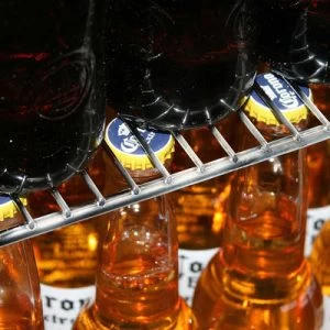 Rhino Black Glass Sliding Under Bench 2 Door Bar Fridge Energy Efficient LG Compressor - Image 5