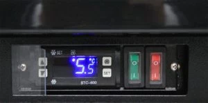 Rhino Black Glass Sliding Under Bench 2 Door Bar Fridge Energy Efficient LG Compressor - Image 9