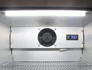 Schmick Black Bar Fridge Tropical Rated With Heated Glass And Triple Glazing 1 Door – Model SK118L-B - Image 12