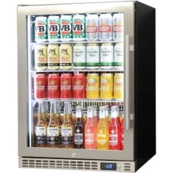 Schmick Quiet Running Front Venting Under Bench Glass Door Bar Fridge Heated Glass – Model SK156L-HD