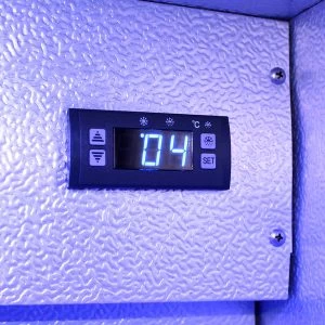 Schmick Black Bar Fridge Tropical Rated With Heated Glass And Triple Glazing 1 Door – Model SK118R-B - Image 4