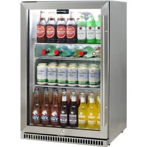 Schmick 304 Stainless Steel Bar Fridge Tropical Rated With Heated Glass And Triple Glazing – Model SK118L-SS - Image 6