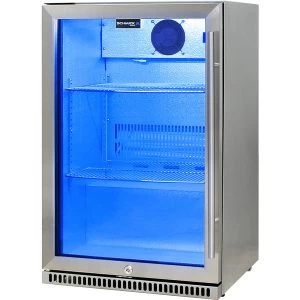 Schmick 304 Stainless Steel Bar Fridge Tropical Rated With Heated Glass And Triple Glazing – Model SK118L-SS - Image 4