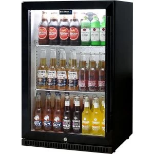 Schmick Black Bar Fridge Tropical Rated With Heated Glass And Triple Glazing 1 Door – Model SK118L-B - Image 9