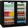 Schmick Black Bar Fridge 2 Door With Heated Glass And Triple Glazing – Model SK190-B