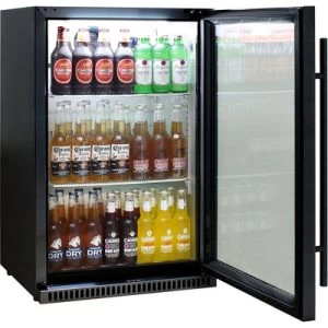 Schmick Black Bar Fridge Tropical Rated With Heated Glass And Triple Glazing 1 Door – Model SK118R-B - Image 9