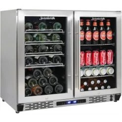 Schmick Twin Zone Beer And Wine Bar Fridge – Model JC190-GG