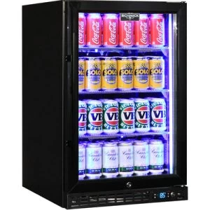 Schmick Quiet Running Front Venting Under Bench Glass Door Bar Fridge β Model SK116-B