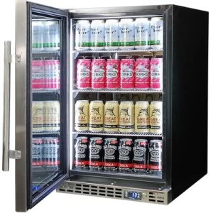 Schmick Skinny Upright Glass Door Bar Fridge Triple Glazed LOW E Glass, Lock And Brand Parts β Model SS-P160FA - Image 9