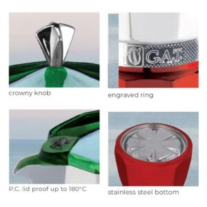 GAT Mokitaly Moka Pot Coffee Maker - Image 3