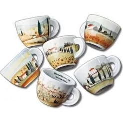 Contrade Italiane Espresso Cups ( Set 6 )